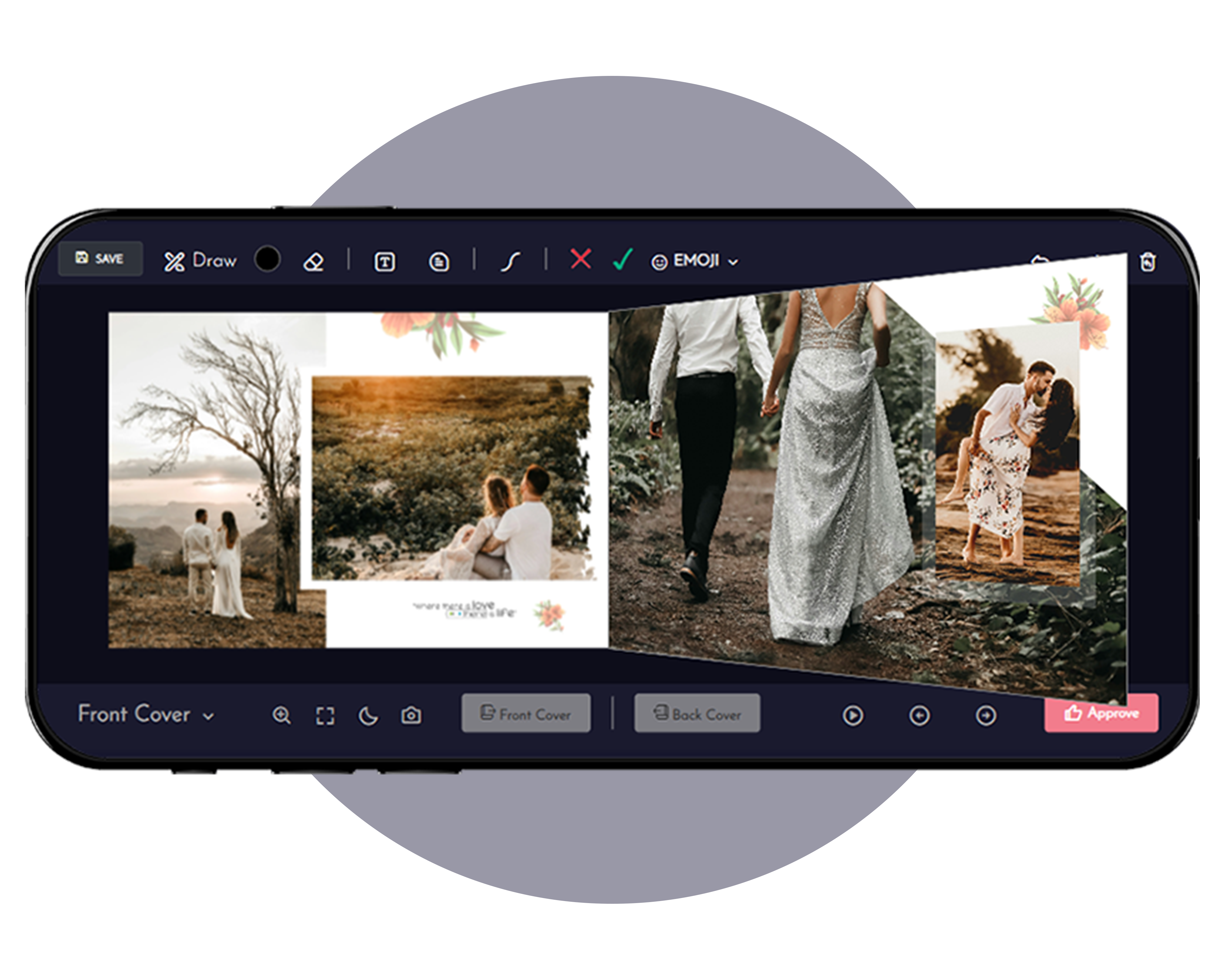 Realistic Photo Book - E-Album Page Turn Animation