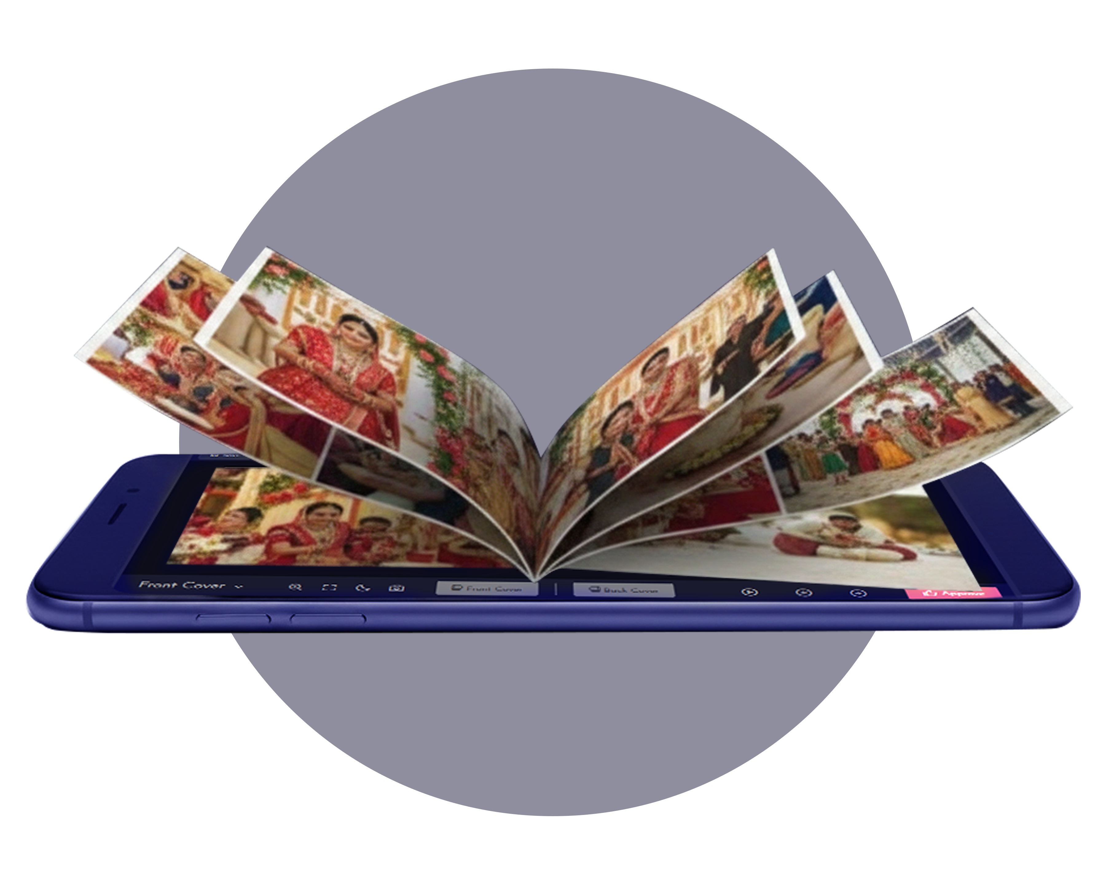 AiFotonex E-Album - Realistic Digital Photo Book with Page Turn Effect
