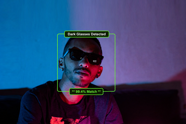 Sunglasses AI Face Search Detection